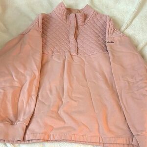 Columbia Light Pink Quilted Sweatshirt